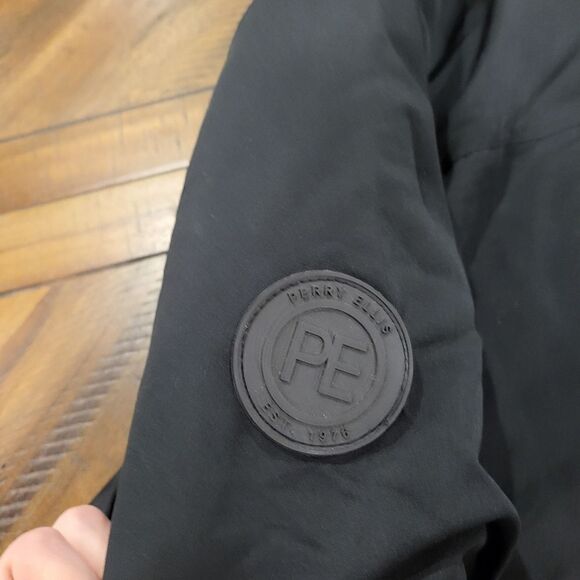 NWT Perry Ellis Black Field Jacket with removable hood Mens XL - Picture 6 of 15